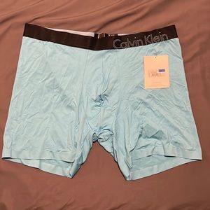 NWT | Calvin Klein Micro Fiber Light Blue Boxer Briefs | Size XL